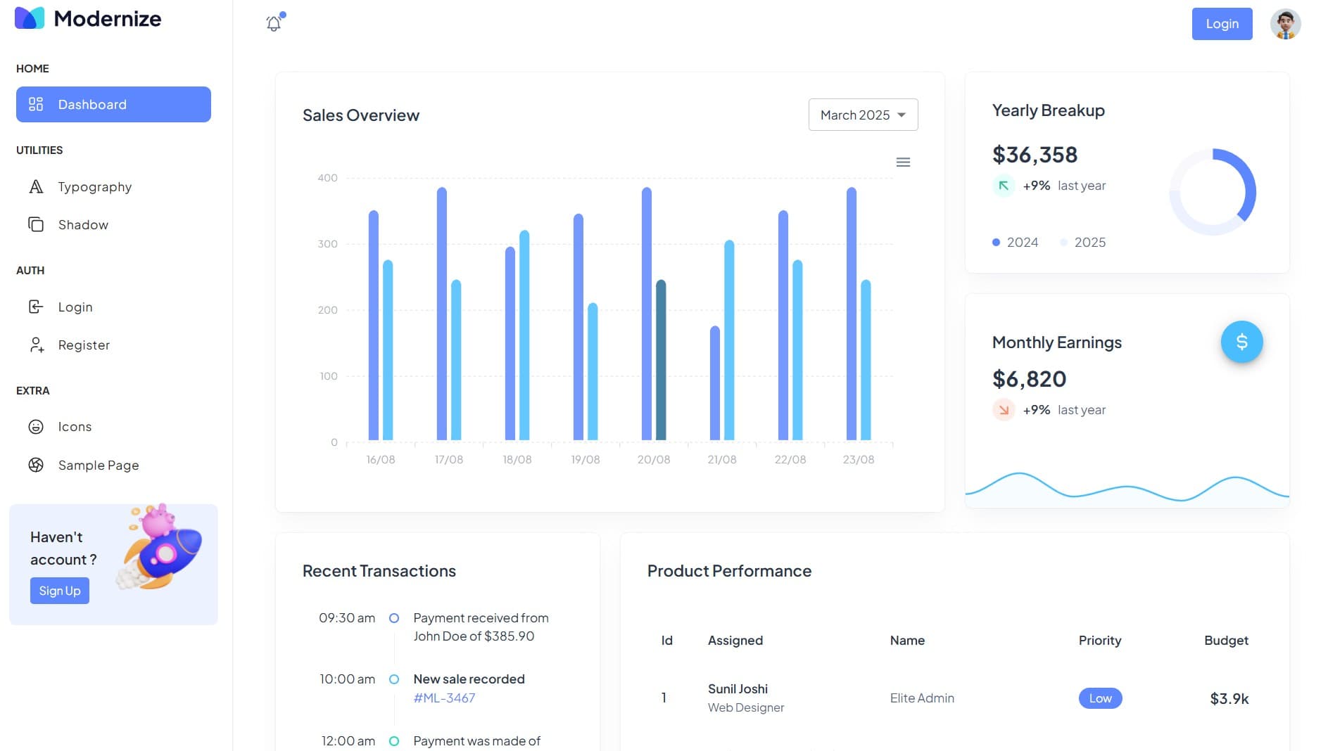 Modernize BI Dashboard